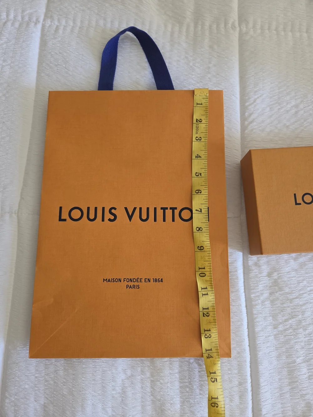 AUTHENTIC Louis Vuitton Orange Gift Bag and Box Set - Luxury Women's Accessories